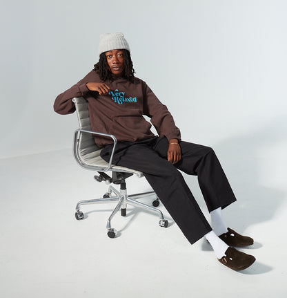 Umber Heavyweight Very Relaxed Hoodie (Made In USA, 14 oz)