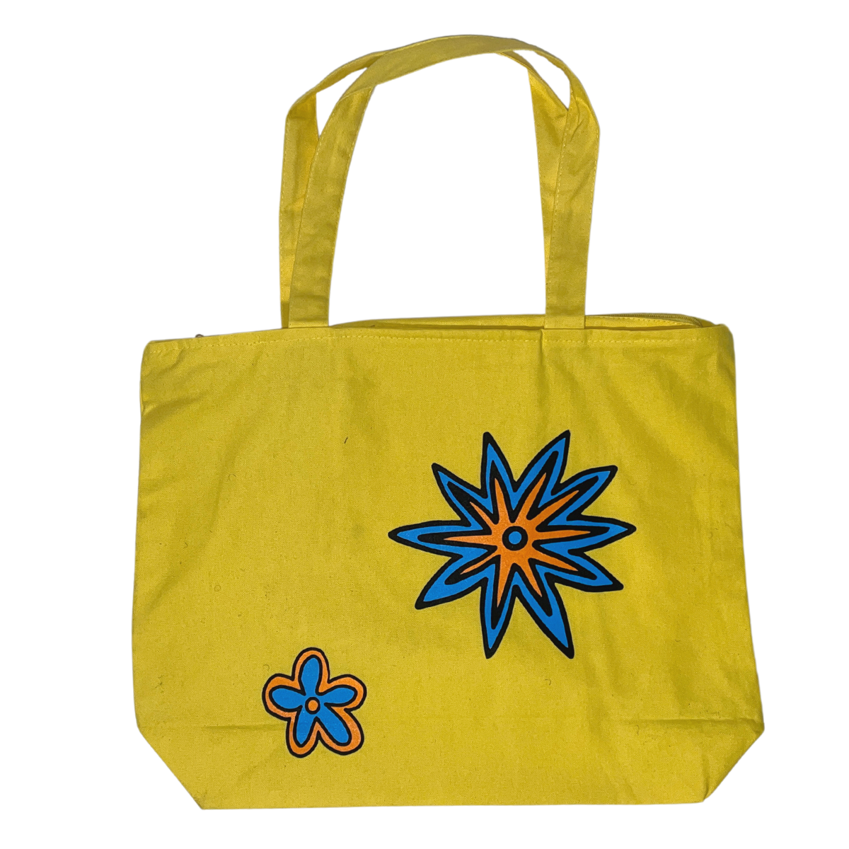 Canvas Midweight Large Tote (Yellow)